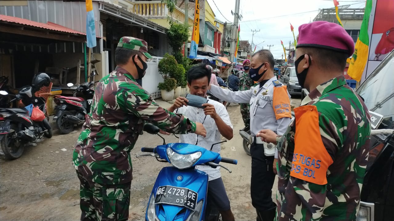 Upacayah Pencegahan Penyebaran Virus Covid-19, Kodim 0410/KBL Terus Lakukan Penerapan Protokol Kesehatan