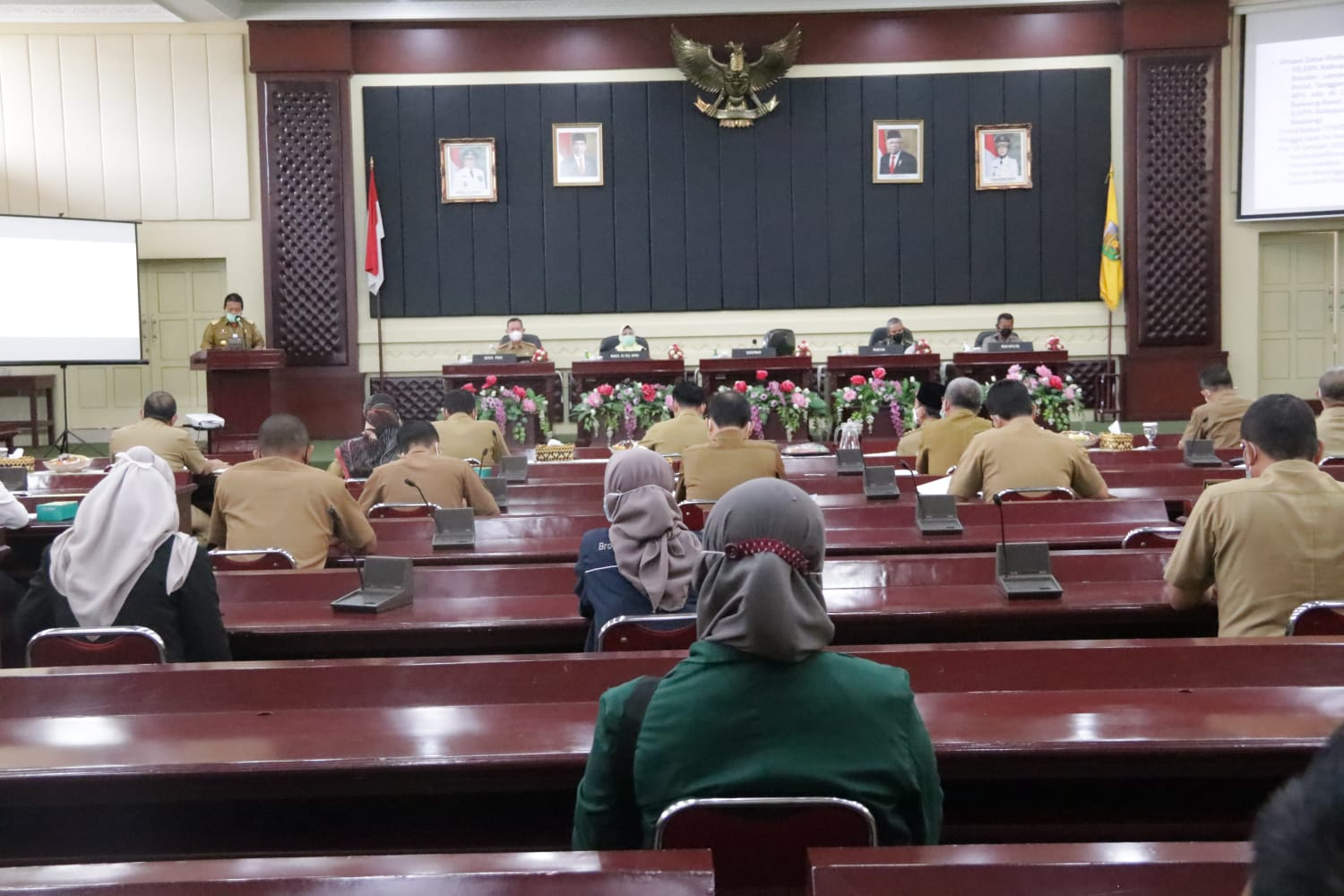 Gubernur Arinal Pimpin Rapat Koordinasi Penanganan Serta Pelaksanaan Vaksin Covid-19 Provinsi Lampung