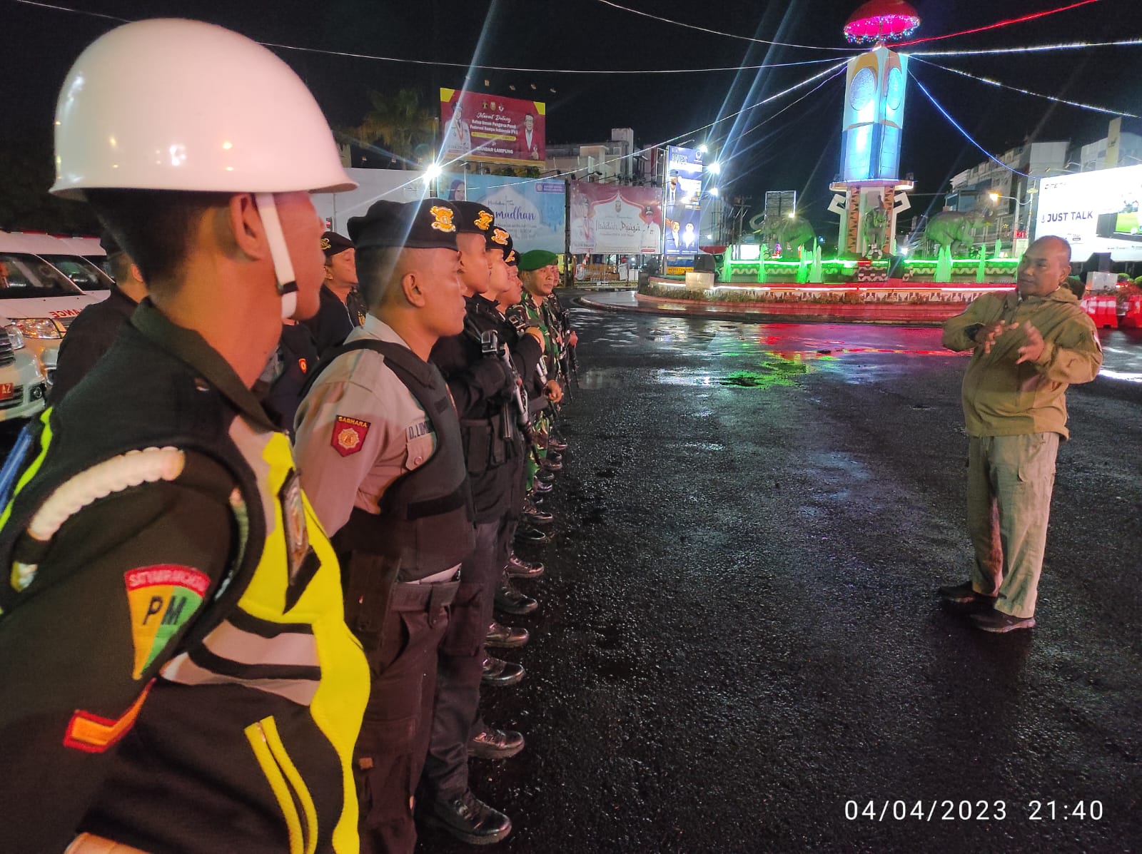 Jaga Situasi Kamtibmas, TNI – Polri Gelar Patroli Gabungan Di Kota Bandar Lampung