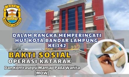 HUT Ke-342 Kota Bandar Lampung, Pemkot Gelar Operasi Katarak Gratis