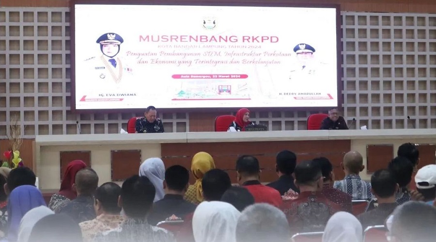 Walikota Eva Dwiana Buka Musrembang Kota Bandar Lampung