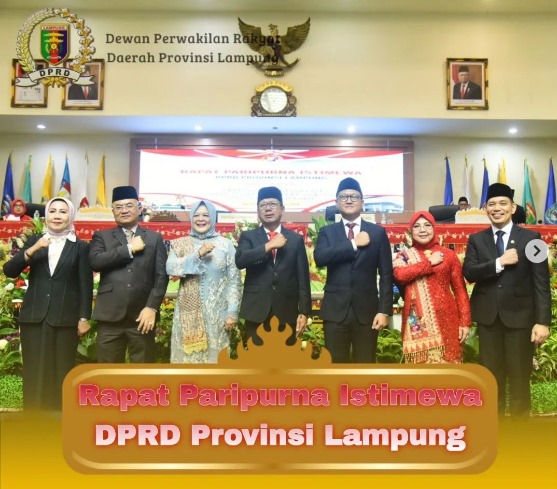 Rapat Paripurna Istimewa DPRD Provinsi Lampung