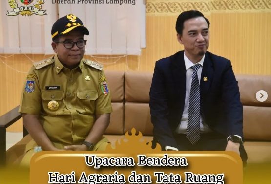 Anggota Komisi V DPRD Provinsi Lampung Hadiri Upacara Bendera HANTARU